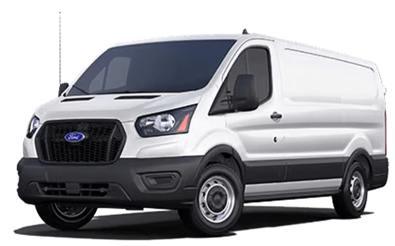 The ford transit crew van.